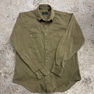 Vintage Abercrombie & Fitch Olive Casual Button Down Shirt